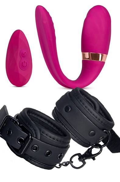 Couples Vibrator + Handcuffs