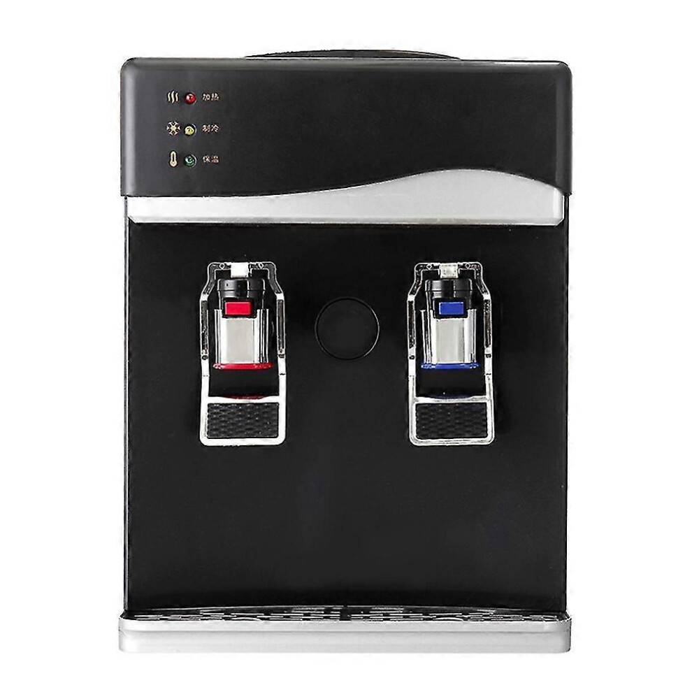 (Black Silver) 220V 550W Mini Household Electric Desktop Hot/Cold Drinking Water Dispenser