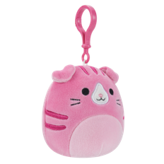 Squishmallows Clip-On, Geraldine the Scottish Fold Cat, 9 cm