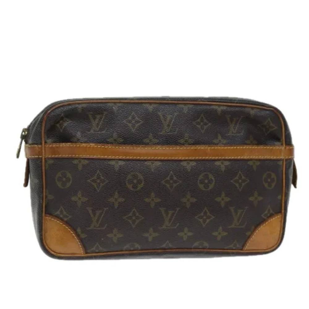Louis Vuitton Vintage Pre-owned Canvas clutches - Vintage - Dame - Brun - ONE SIZE - Tyl