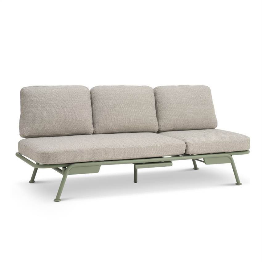 Visby sofa / solseng / daybed - Grøn | Møbelsalg.dk