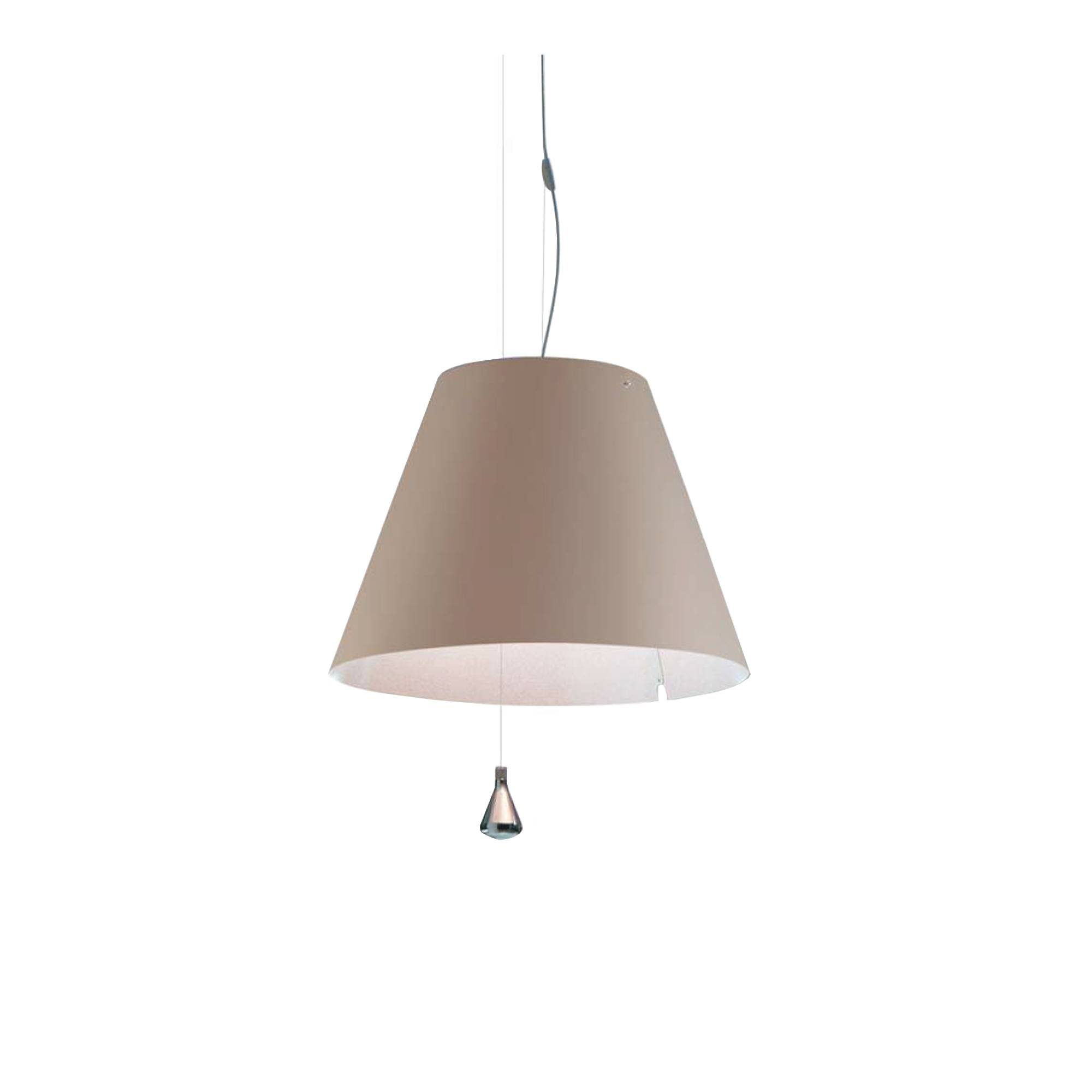 Luceplan - Costanza D13 Suspension, Alu, Edgy Pink, Motvikt i stål, Excl. Ljuskälla - Pendellampor - Paolo Rizzatto - Rosa