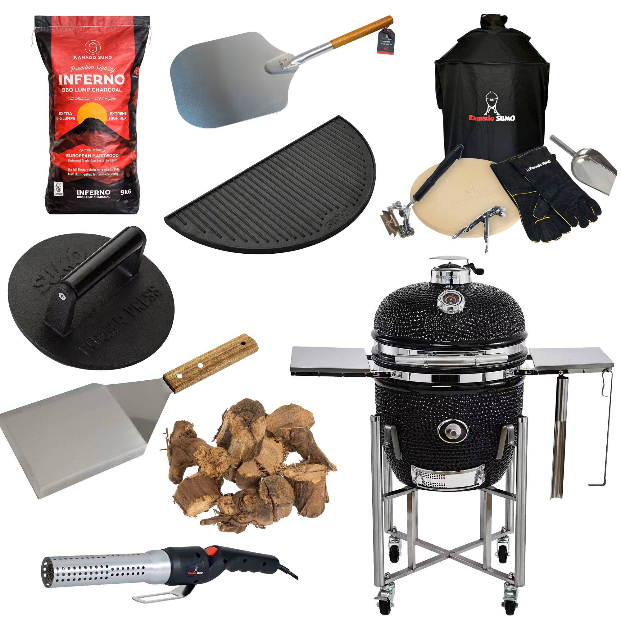 Kamado Sumo Signature Midi kamadogrill med stort grillpaket