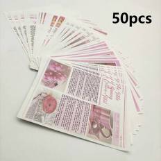 50 st Sweet Pink Themed Photo Poster Set, Tidningsstil Dekorativa foton 10x15cm, Foto Väggdekor Med Kanin, Björn, Koppar, Posters - Multifärgad (4,33x5,91in/11x15cm)