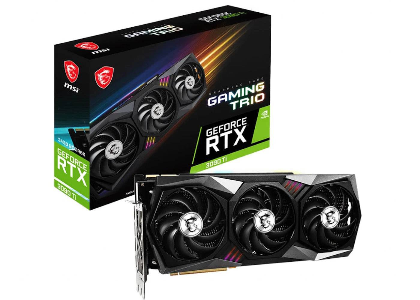 NVIDIA MSI GeForce RTX 3090 Ti GAMING TRIO 24G Graphics Card - One Size (One Size)