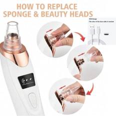 5 Suction Power Blackhead Remover Pore Vacuum,Women Blackhead Remover Pore Vacuum,FacialPoreCleaner Kit For Adult ExtractorTool vit
