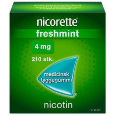 Nicorette Freshmint 4 mg Medicinsk Tyggegummi (210 stk)