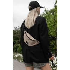 ElinorMBG Bum bag belt bag for him and for her. Recycled polyester. Beige and black. Markberg