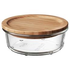 IKEA - 365+ madopbevaringsboks med låg, rundt glas/bambus, 400 ml