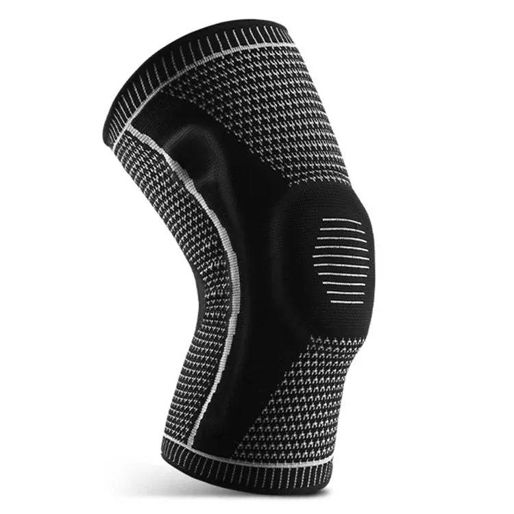 Knäskydd med fjädrar och silikonstöd för patella
