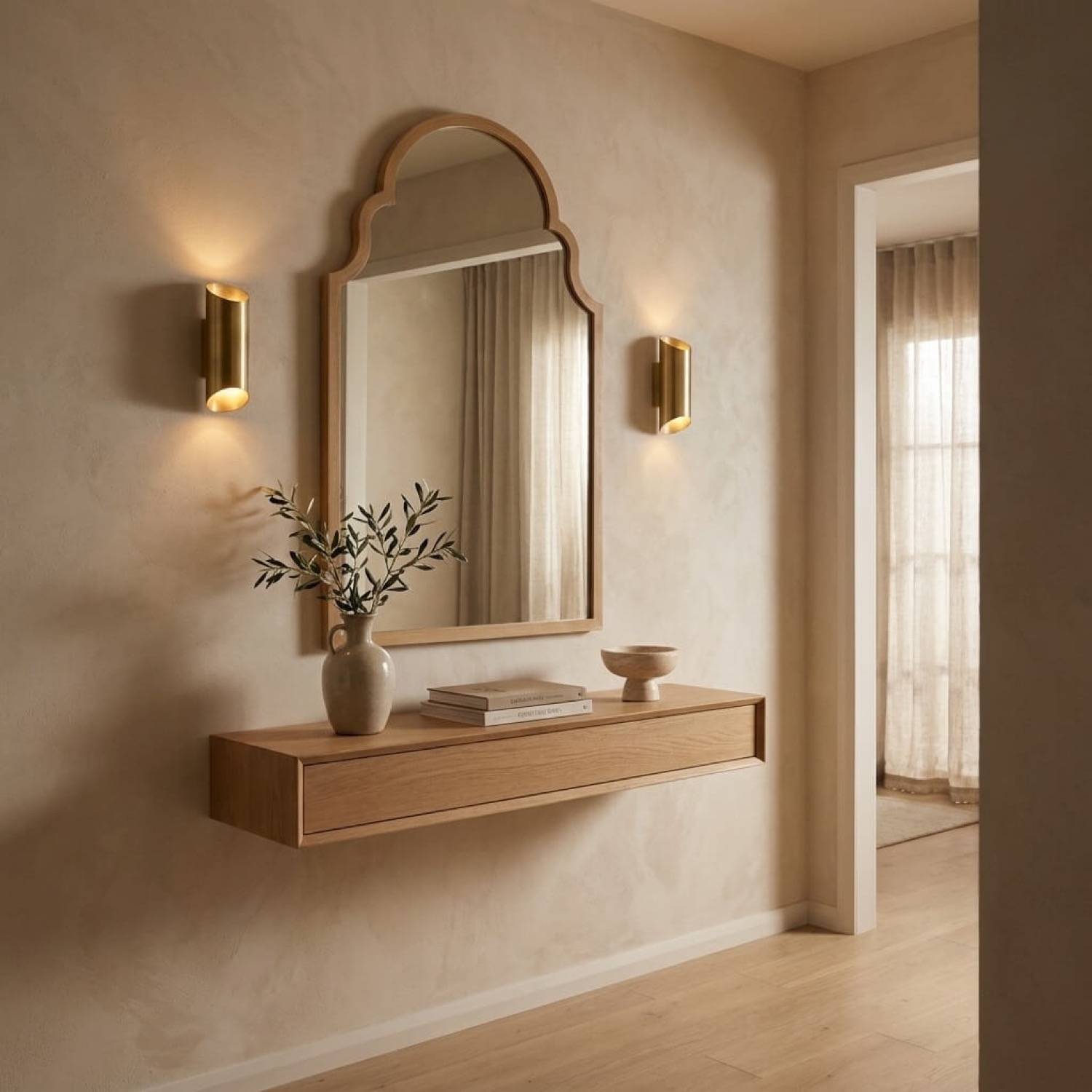 Spegel Guld 60x104 cm - Bernadotte | Väggspegel | Vesani