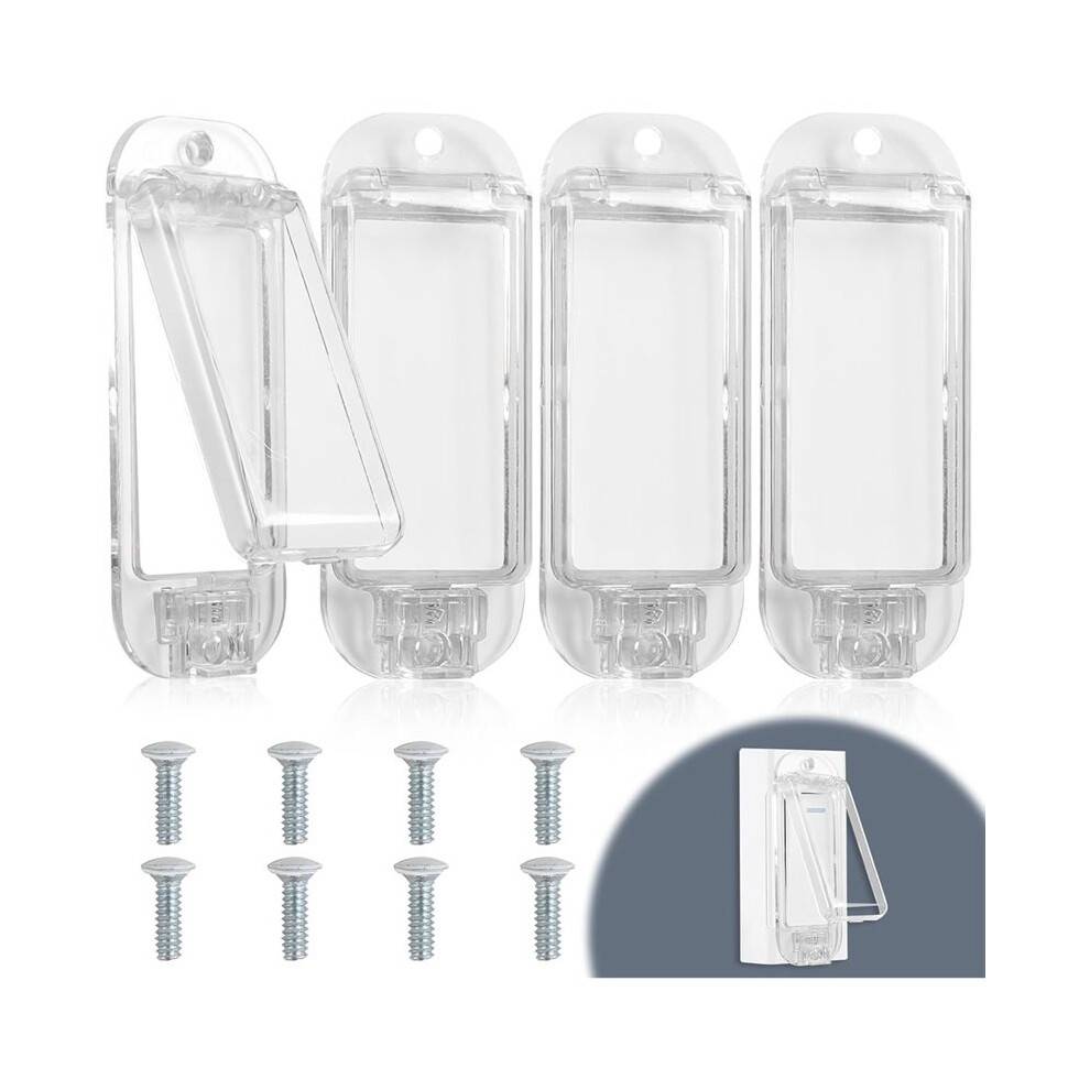 4 Pcs Child Proof Light Cover Guard, Rocker Wall Guard Baby Proofs Safety Plate for Homes and Offices