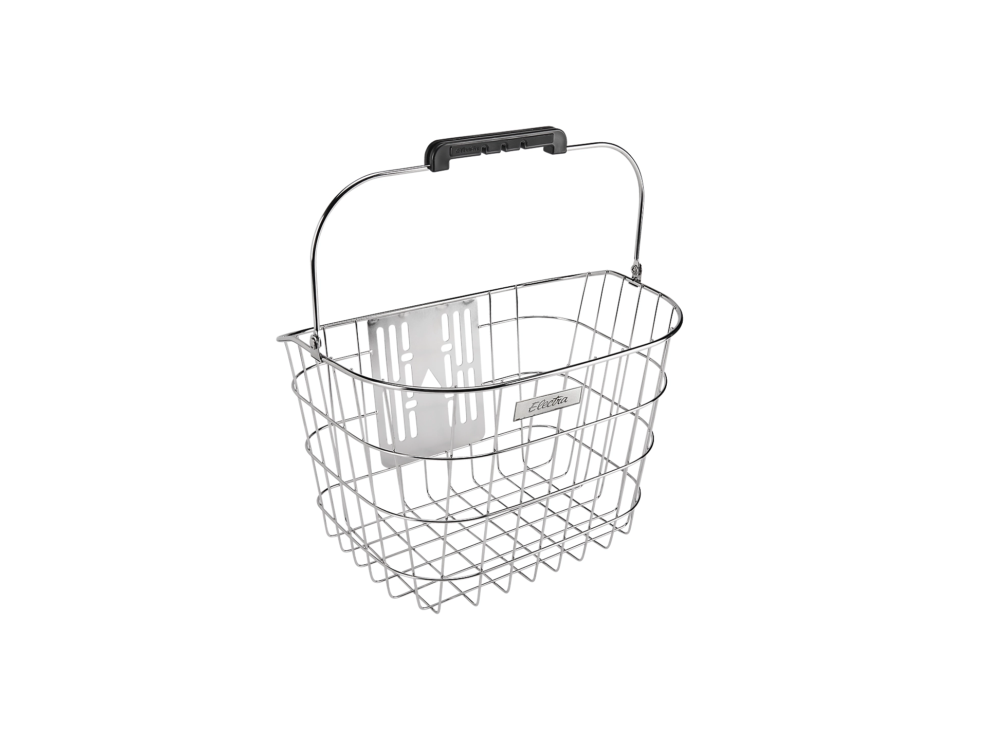 Cykelkorg Electra Stainless Wire QR Polished Silver Fram