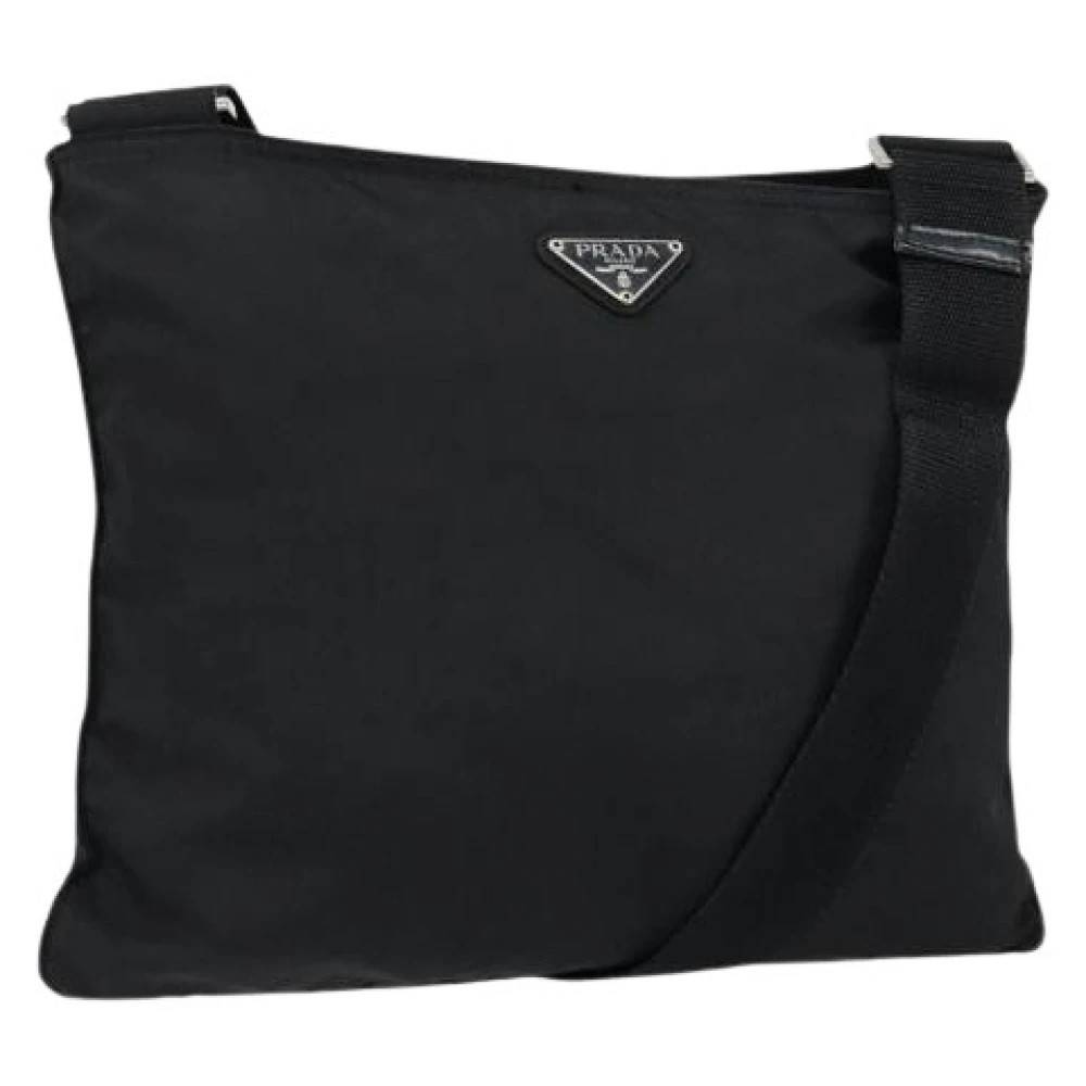 Prada Vintage Pre-owned Vintage Nylon Cross Body Taske - Vintage - Dame - Sort - ONE SIZE - Nylon