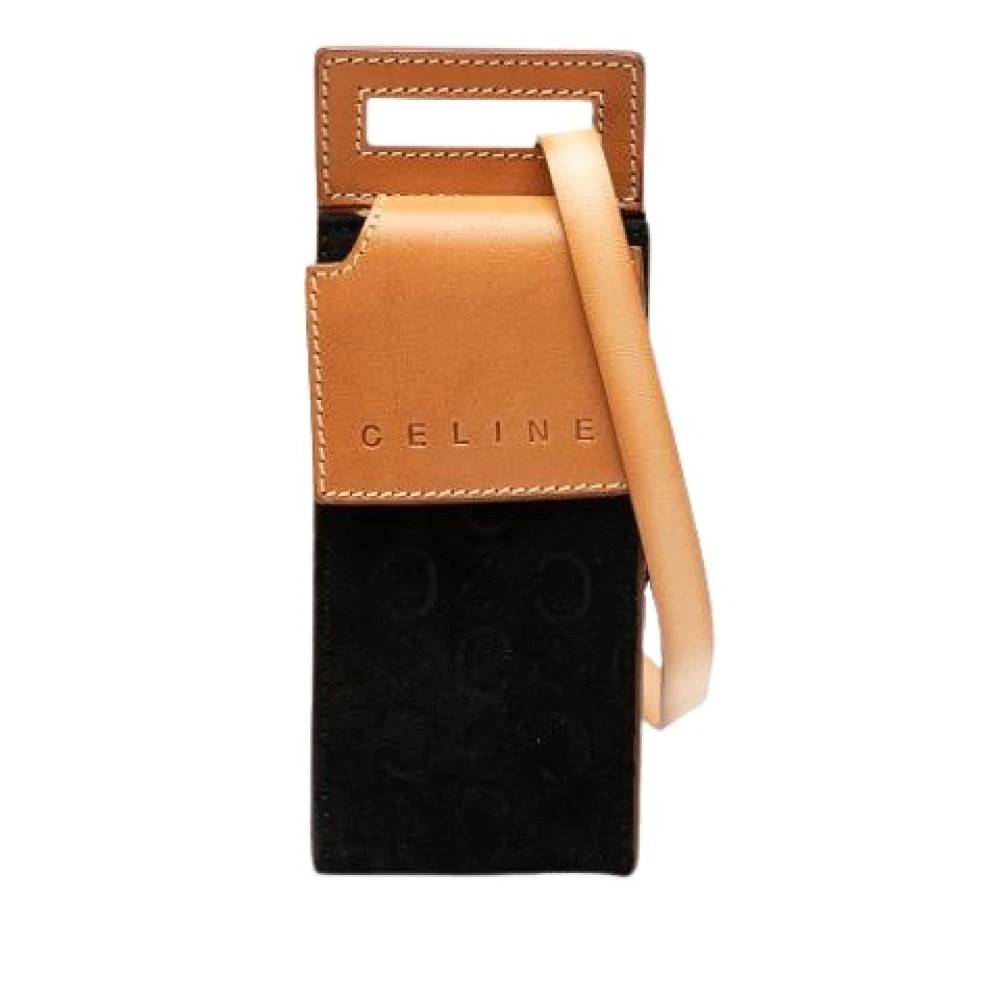 Celine Vintage Pre-owned Ruskind Crossbody Taske - Vintage - Dame - Sort - ONE SIZE - Uld