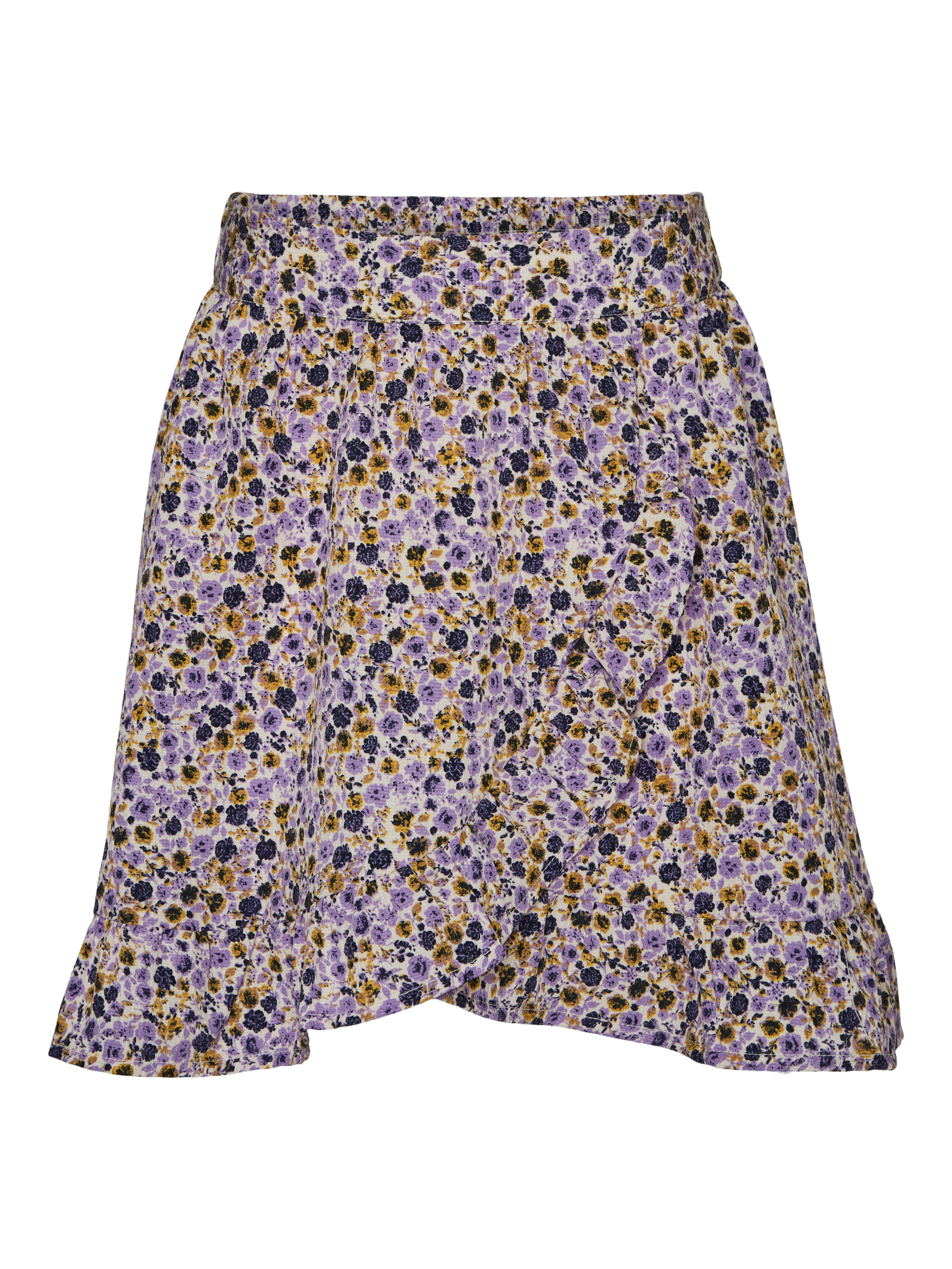 Vmelsa Normal Midja Kort Kjol - Beige - 116