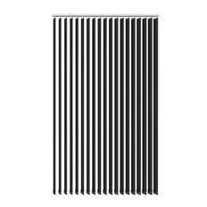 Lamelgardin sort 250 x 250 cm