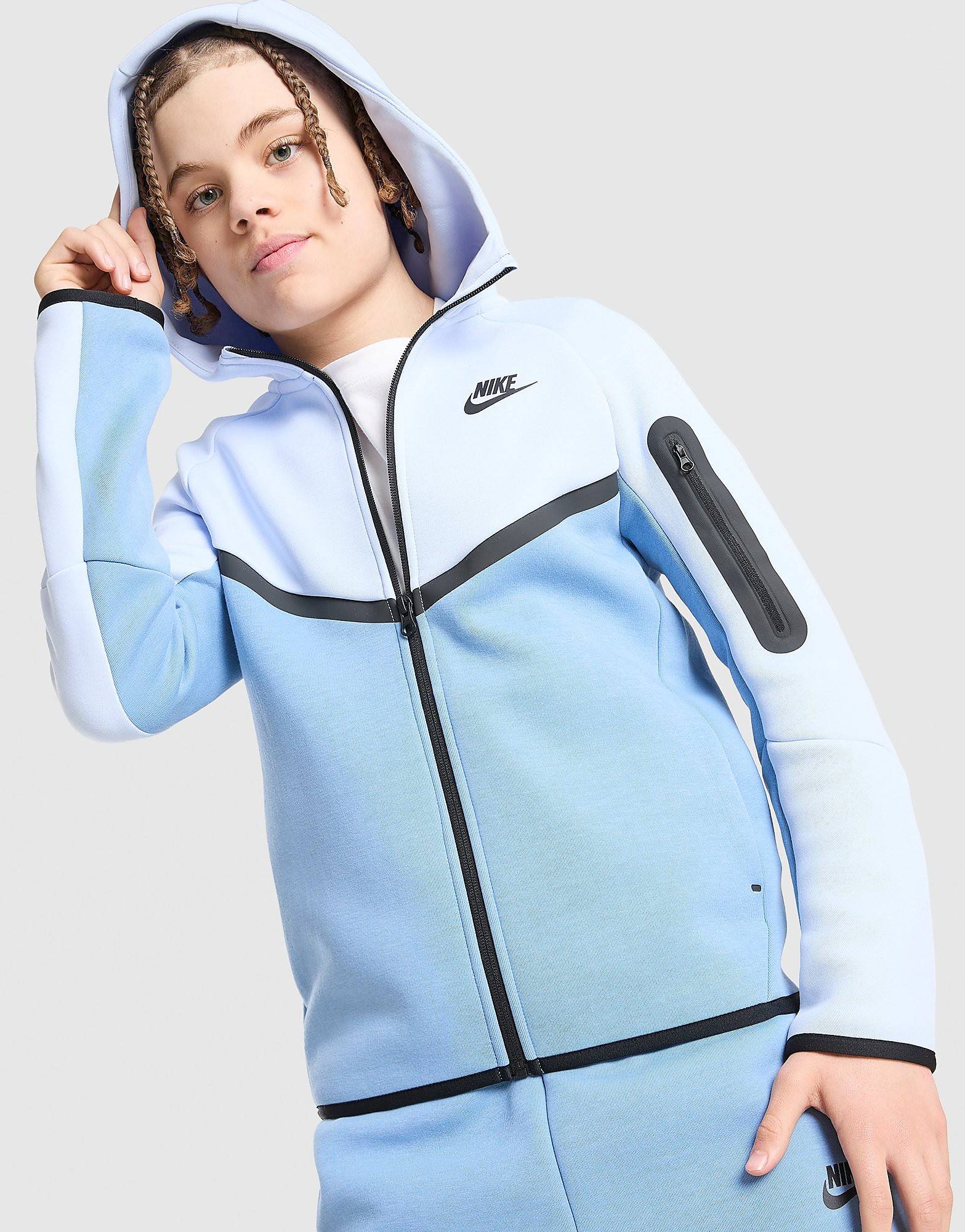 Nike Tech Fleece Full Zip Hoodie Junior, Blå