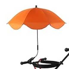 Parasoll barnvagn | barnvagnsparaply med paraply | justerbart UV-skydd | barnvagnsparaply med klämma – barnvagnsparaply för vagn, strandkorg
