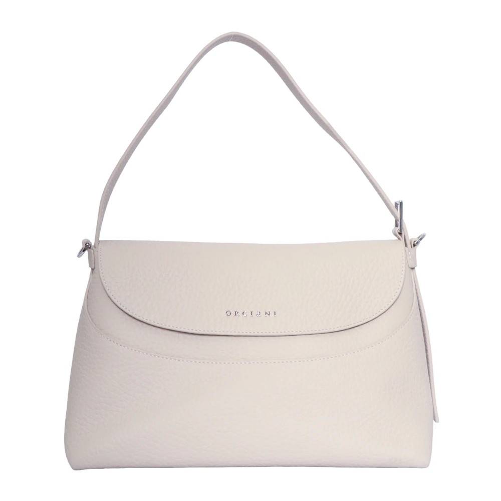 Orciani Nana Soft Midi Skuldertaske - Tasker - Dame - Hvid - ONE SIZE - Uld