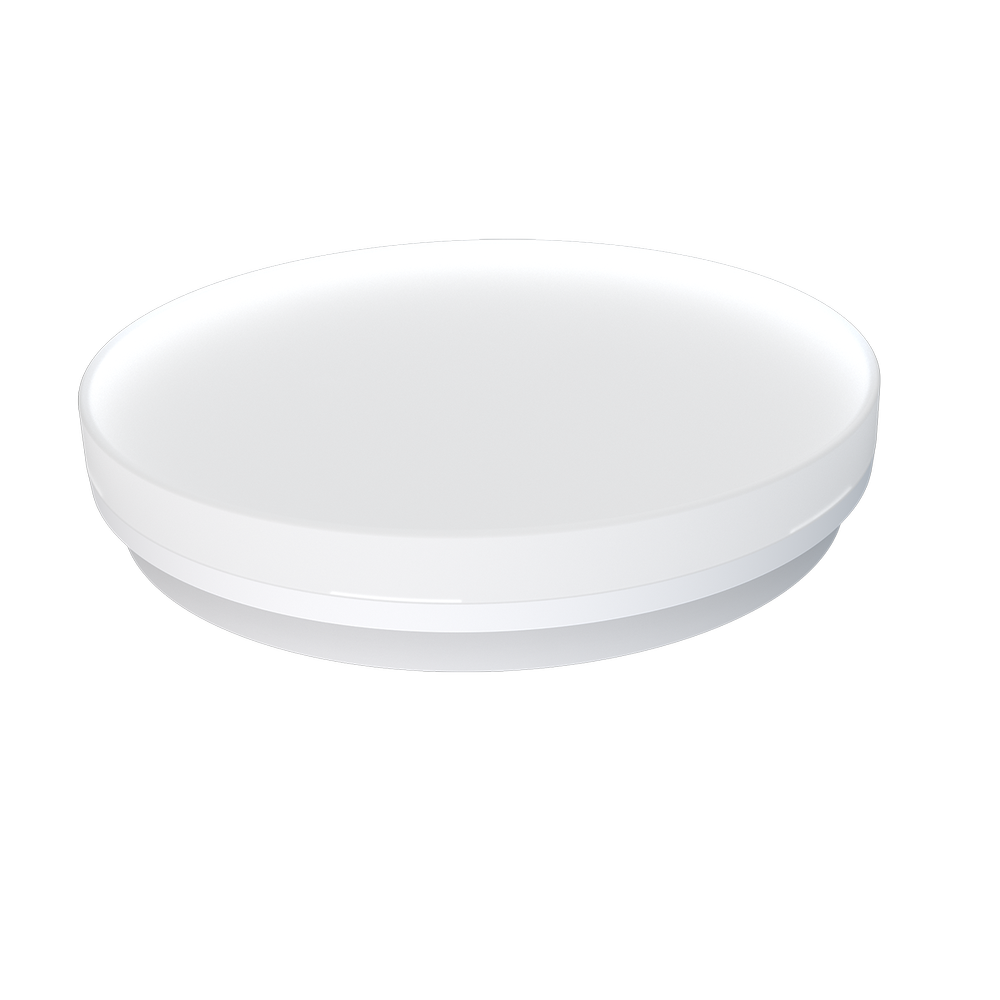 24/18/13W LED CCT taklampa - Ø28cm, Höjd: 5cm, IP54, vit kant, inkl. ljuskälla - Kulör : CCT (Varm till Kall Vit)