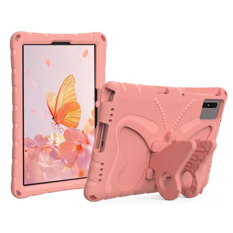 Barnfodral för Redmi Pad 2 SE Pad SE Xiaomi PAD 5/6 Pro och HUAWEI Pad SE&Honor V7&Lenovo Tab M11 11  Lättvikt/Stöttåligt/Fallsäkert med Stöd varm ros