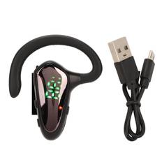 Trådløse Bluetooth-øretelefoner med støjreduktion, ørehage-ørepropper med LED-digitalt display til forretning, kontor og sport