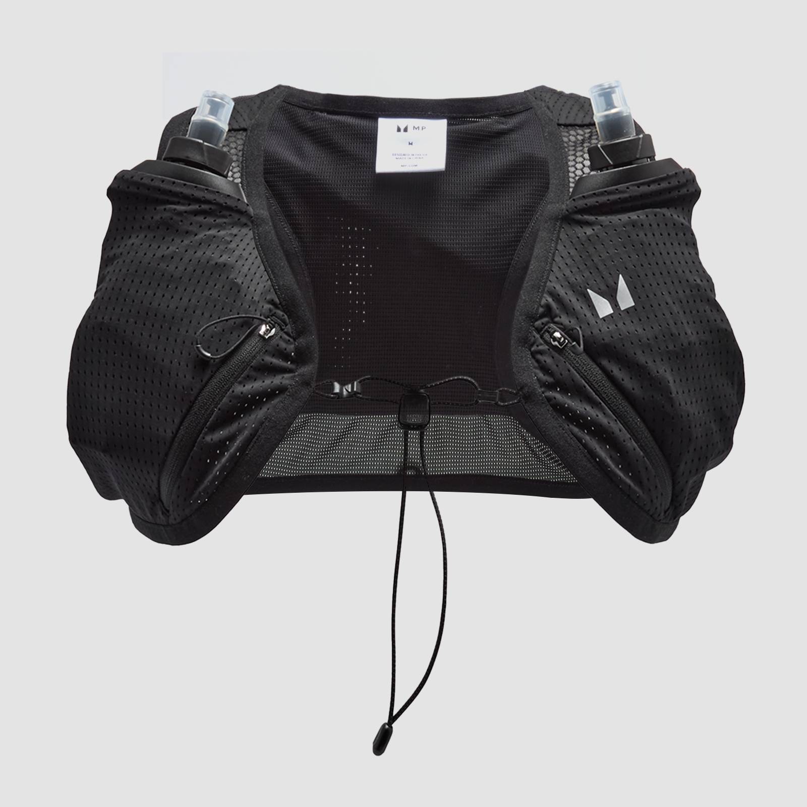 MP Compact Hydration Vest & 2 Soft Running Bottles Bundle - Black - L