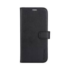 Fashion - iPhone 16 Plus - vegansk lder - 86% beskyttelse - sort