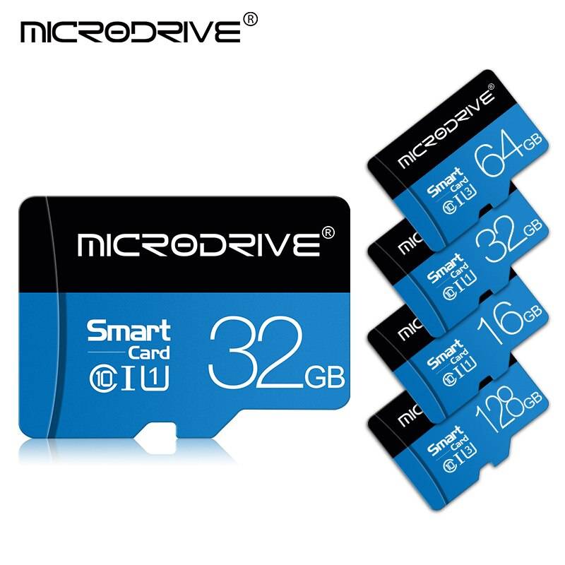 Micro sd tf-kort 8gb 16gb 32gb 64gb 128gb class 10 cartao de memoria-kort miniminneskort med adapter