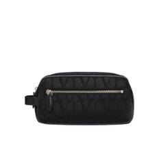 Valentino Garavani, Taske, Herre, Sort, ONE SIZE, Nylon, Sort Nylon Iconographe Toilettaske
