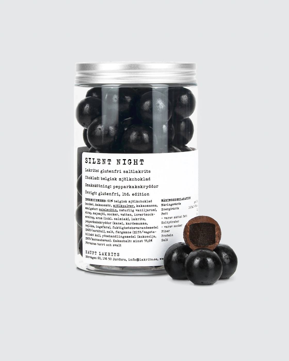 Haupt Lakrits - Silent Night - Glutenfri lakrits - 250g