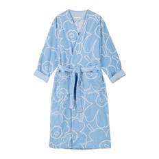 Marimekko - Piirto Unikko Morgonrock Light Blue/Off White L från Sleepo - Blå (L)