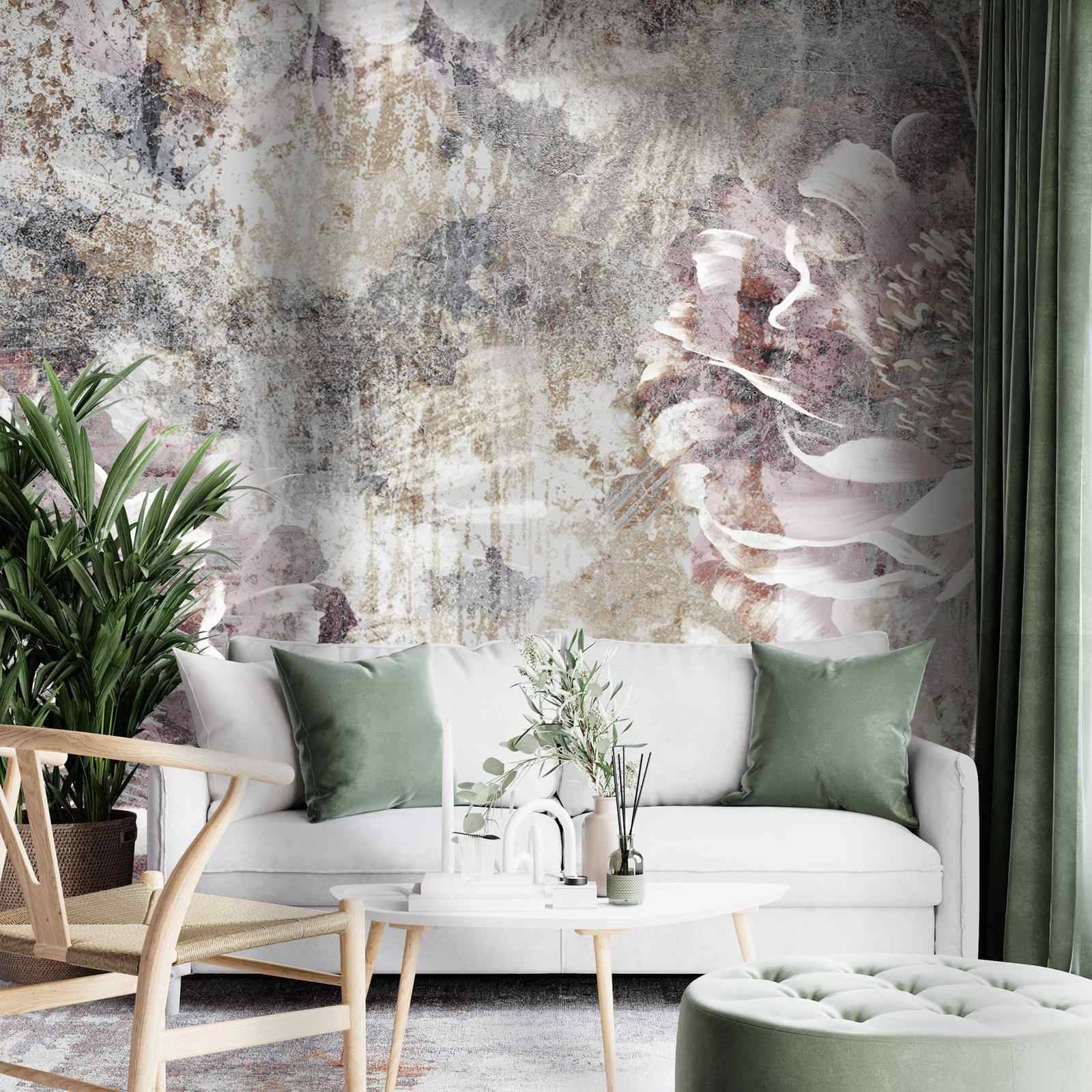 Tapet - Abstrakt Blomsterdesign