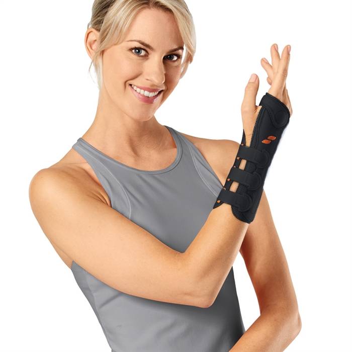 MANU-HiT® CARPAL, venstre, str. L, sort.