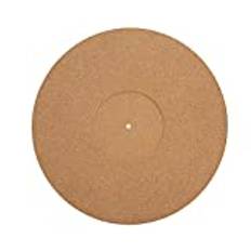 Skivspelare Slipmat Mat, Record Anti Static Cork Non-Slip Tjock Vinyl Player Pad en viktig uppgradering för den krävande audiofilen med receding Center Cleaner Audio Output Diameter 12 Inches 295mm