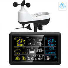 Wi-Fi Väderstation Pro – 7-i-1 sensor med vind, regn & UV – Smart & Appstyrd