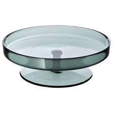 IKEA - OMBONAD serveringsfad, glas grå, 29 cm