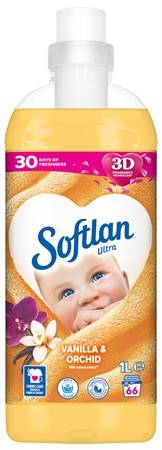 Sköljmedel Softlan Vanilla Orchid, vanilj och orkidé, 1 liter