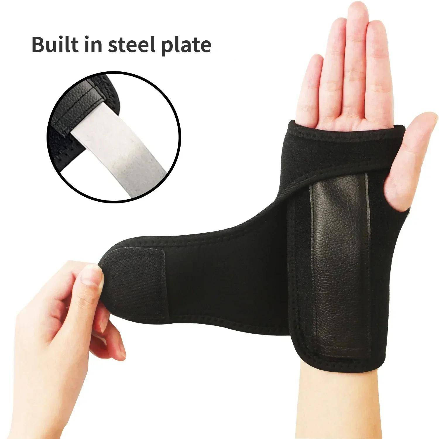 1PC Adjust Splint Sprains Arthritis BandBandage Orthopedic Hand Brace Wrist Support Finger Splint Carpal Tunnel Syndrome