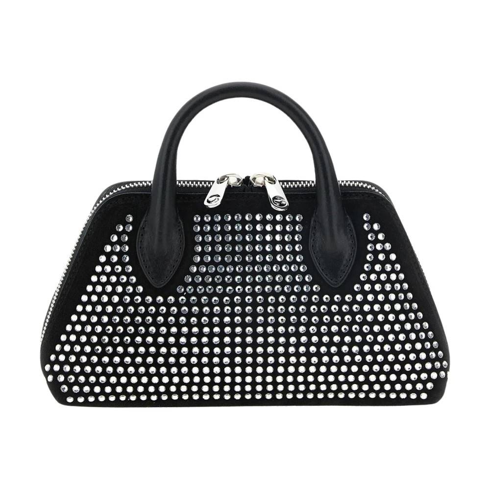 Coperni Crystal-Embellished Mini Swipe Bag - Tasker - Dame - Sort - ONE SIZE - Bomuld