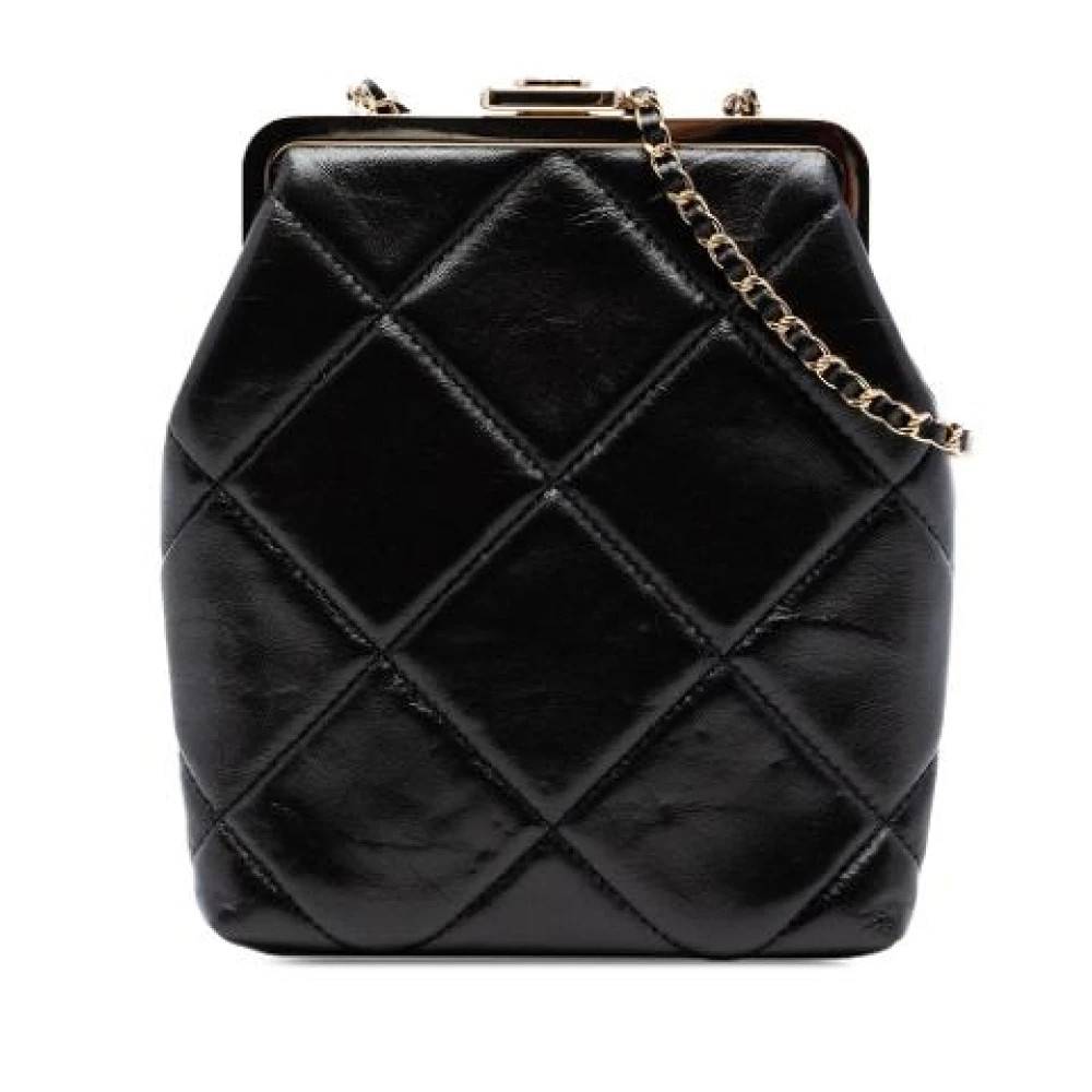 Chanel Vintage Pre-owned Vintage Quilted Mini Crossbody - Vintage - Dame - Sort - ONE SIZE - Uld