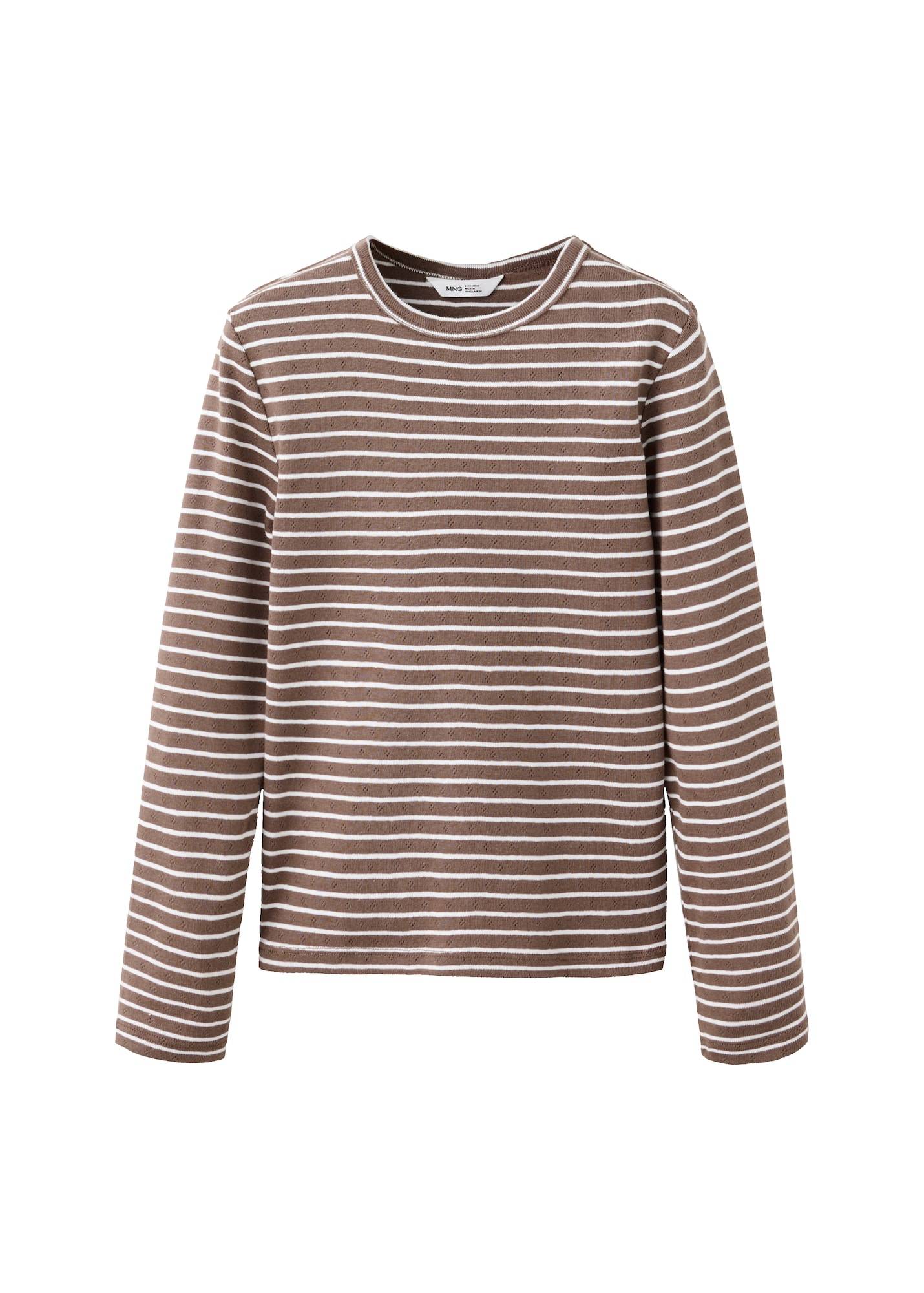 MANGO KIDS Bluser & t-shirts 'RENATA'  brun / hvid