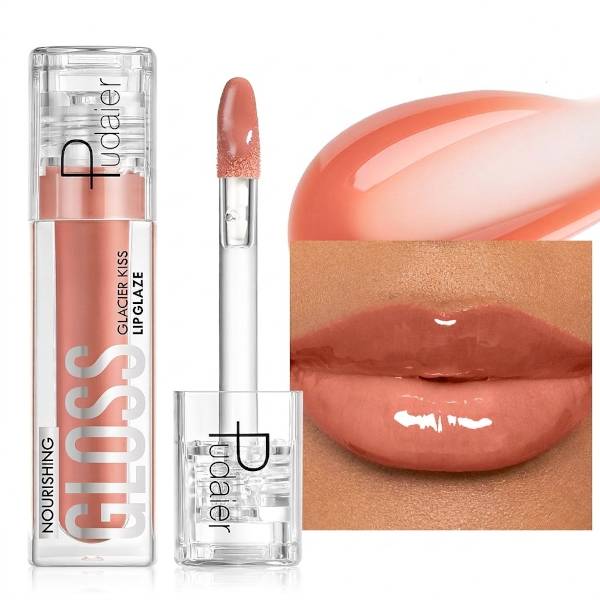 Pudaier - Extra Shine Lip Gloss - 4g - 03 Quiet Drift - Orange