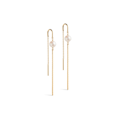 Enamel – Aga Pearl Earring, Guld