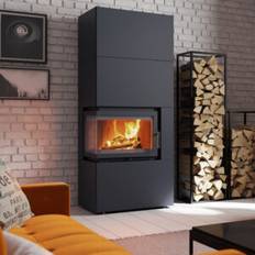 Insatskamin SIMPLE BOX-8kW-vänster-svart