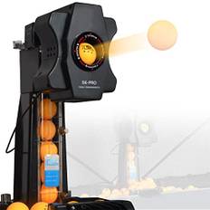 Bordtennisrobot Ping-pong bollmaskin - Multi-Rotation Bordtennis Launcher med Ball Recycle Catch Net, automatisk bolluppsamling och serveringsmaskin för träning