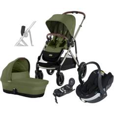 Cybex GAZELLE S Duovagn inkl. BeSafe iZi Go Modular X2 & Bas, Moss Green