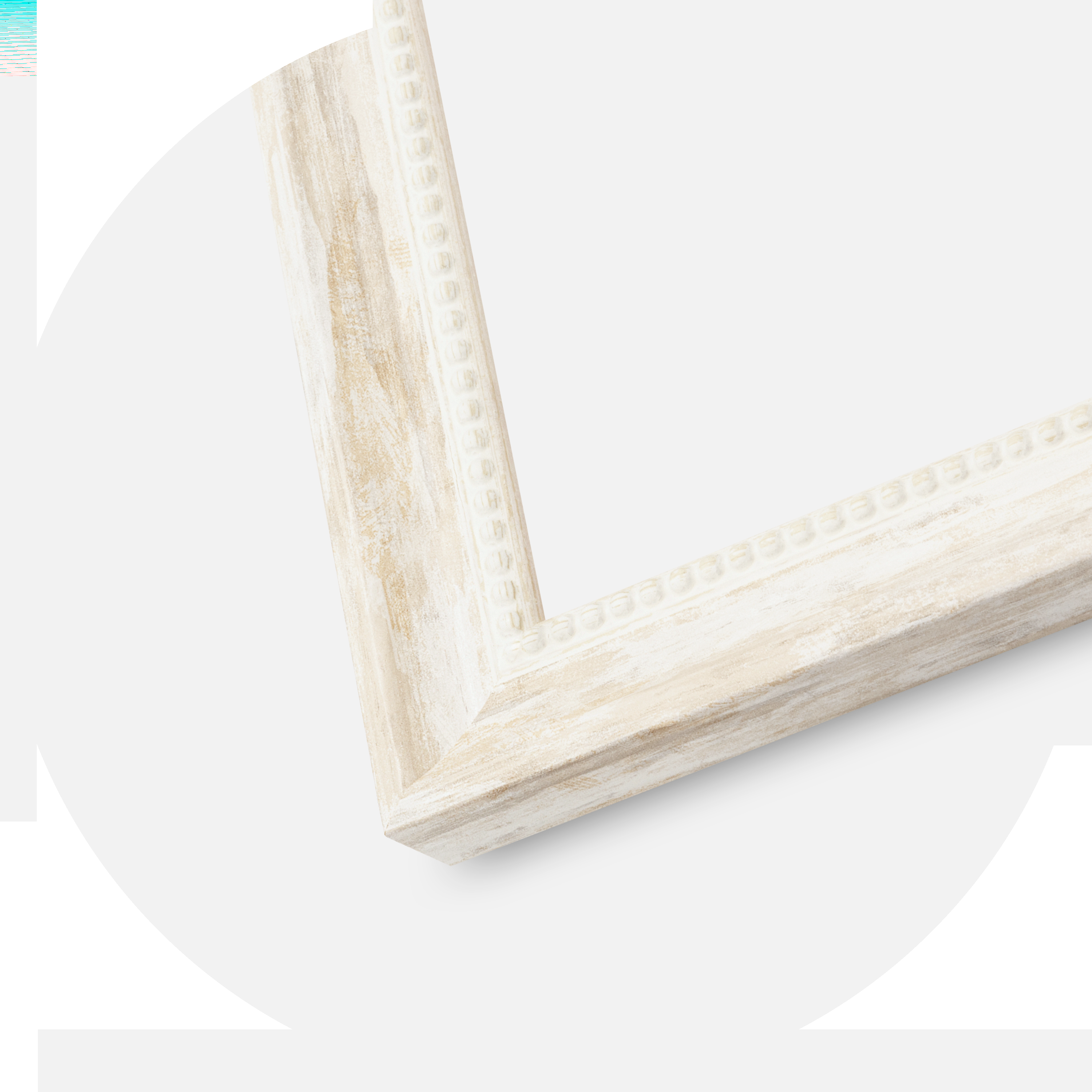 Ram Soledad Vit 40x50 cm - Passepartout Vit 27,94x38,1 cm