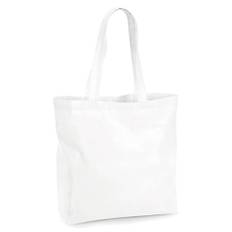 Stor Tygkasse Shopping | Ekologisk - Vit